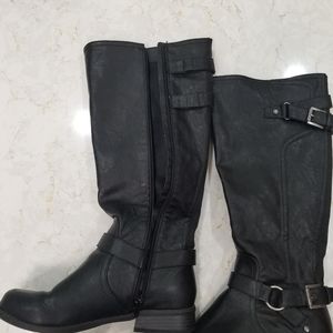 WOMENS FAUX LEATHER BOOTS